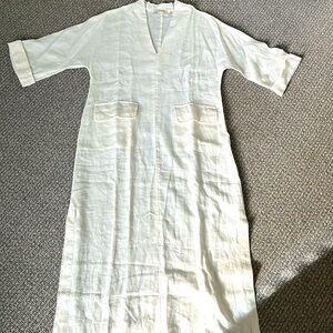 Soft Surroundings 100% linen maxi dress